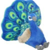 Wild Republic 13811 Pfau Sitzend Ca 20cm Plüsch Kuscheltier Cuddlekins -Bester Spielzeug Geschäft 13811 CK Mini Peacock