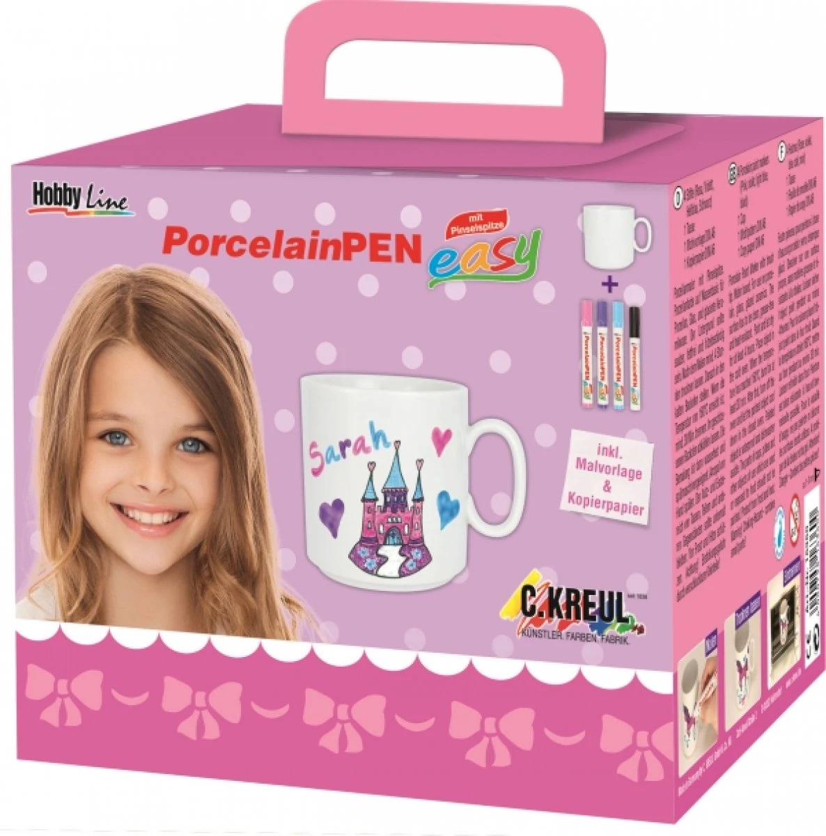 Hobby Line PorcelainPen Easy Komplett-Set Tasse Porzellanmaler Kreativset 3 Hobby Line PorcelainPen Easy Komplett-Set Tasse Porzellanmaler Kreativset
