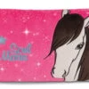 Nici 43215 Kissen Weißes Pferd Mustang Ayeta Pink 43x25cm Plüsch Kuschelkissen
