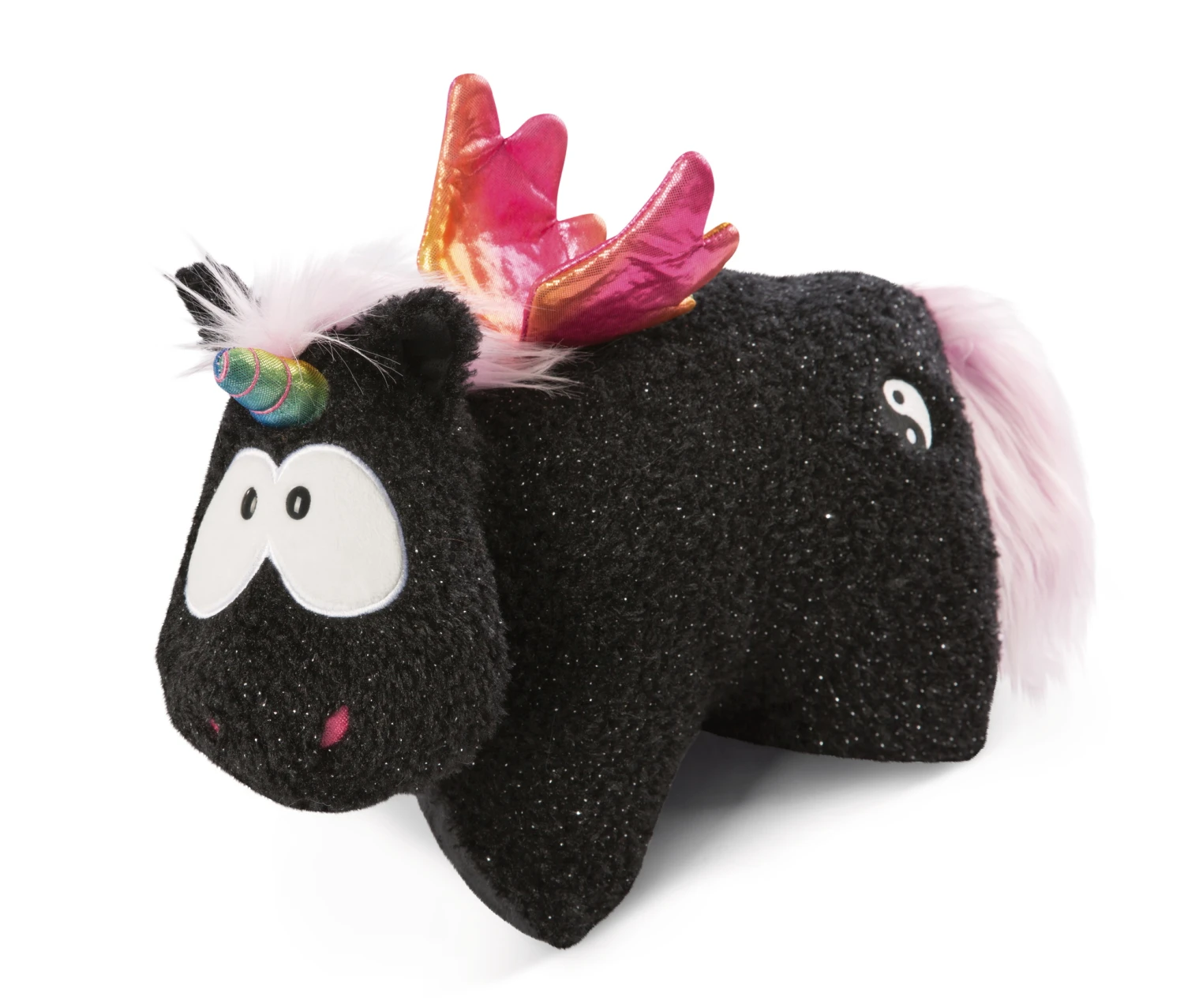 Nici 48412 Kuscheltierkissen Schwarzes Einhorn Rainbow Yin & Yang 40x30cm Plüsch 3 Nici 48412 Kuscheltierkissen Schwarzes Einhorn Rainbow Yin & Yang 40x30cm Plüsch