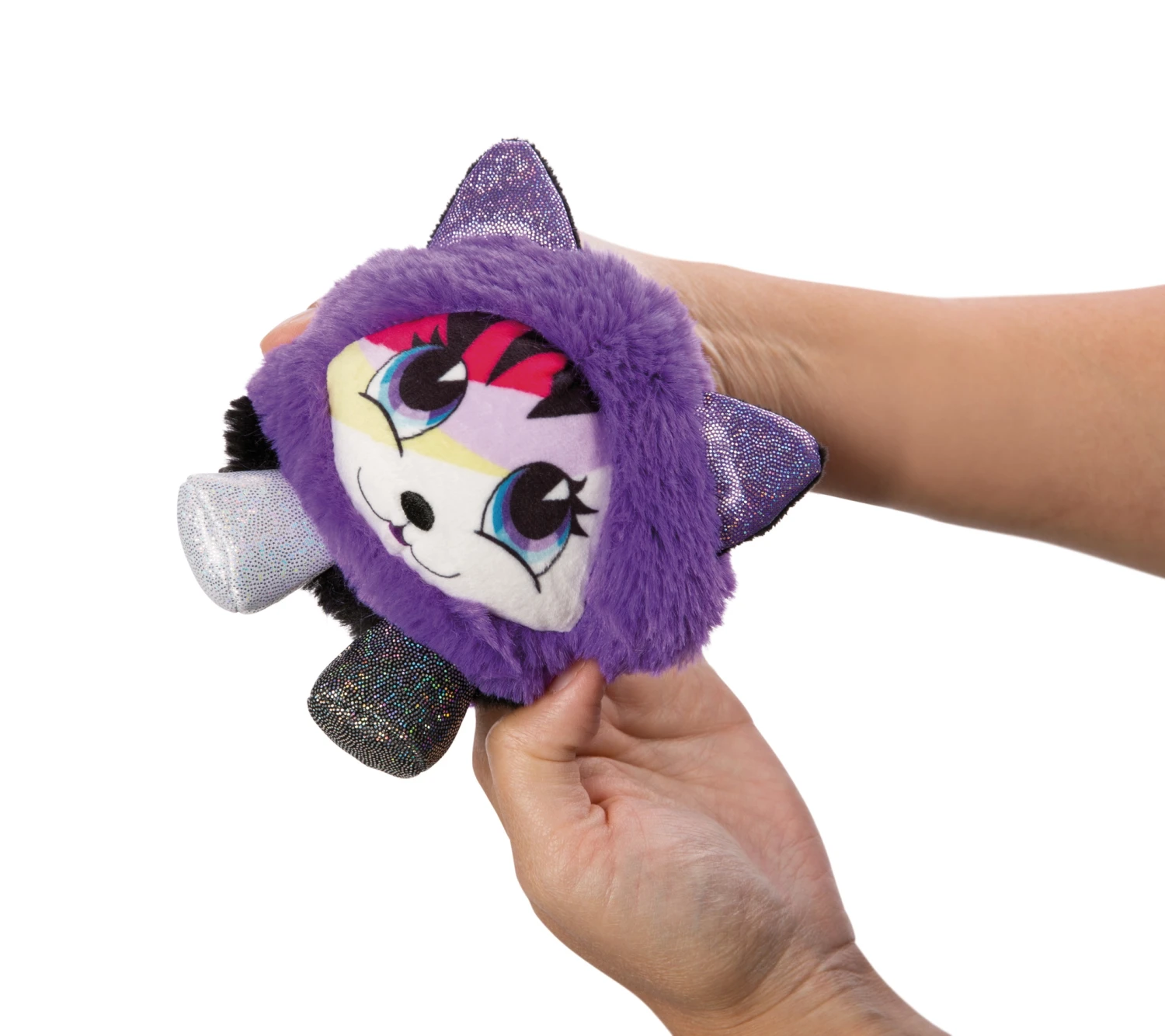 Nici 47909 Pixidoos Pets 2-in-1 Wendeplüsch Katze Sunbi 12cm Lila-schwarz Plüsch 6 Nici 47909 Pixidoos Pets 2-in-1 Wendeplüsch Katze Sunbi 12cm Lila-schwarz Plüsch – Bild 4