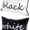Gilde Stoffkissen Set "Black & White" Je Ca. 48x27cm Casablanca Design -Bester Spielzeug Geschäft 49984 1 21