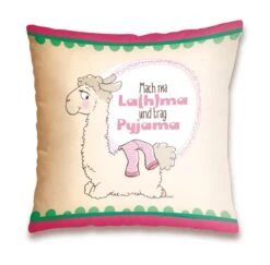 Nici 42163 Baumwollkissen Bedruckt Lama "Mach Ma La(h)ma" 37x37cm -Bester Spielzeug Geschäft 575iyqboidxIUAj