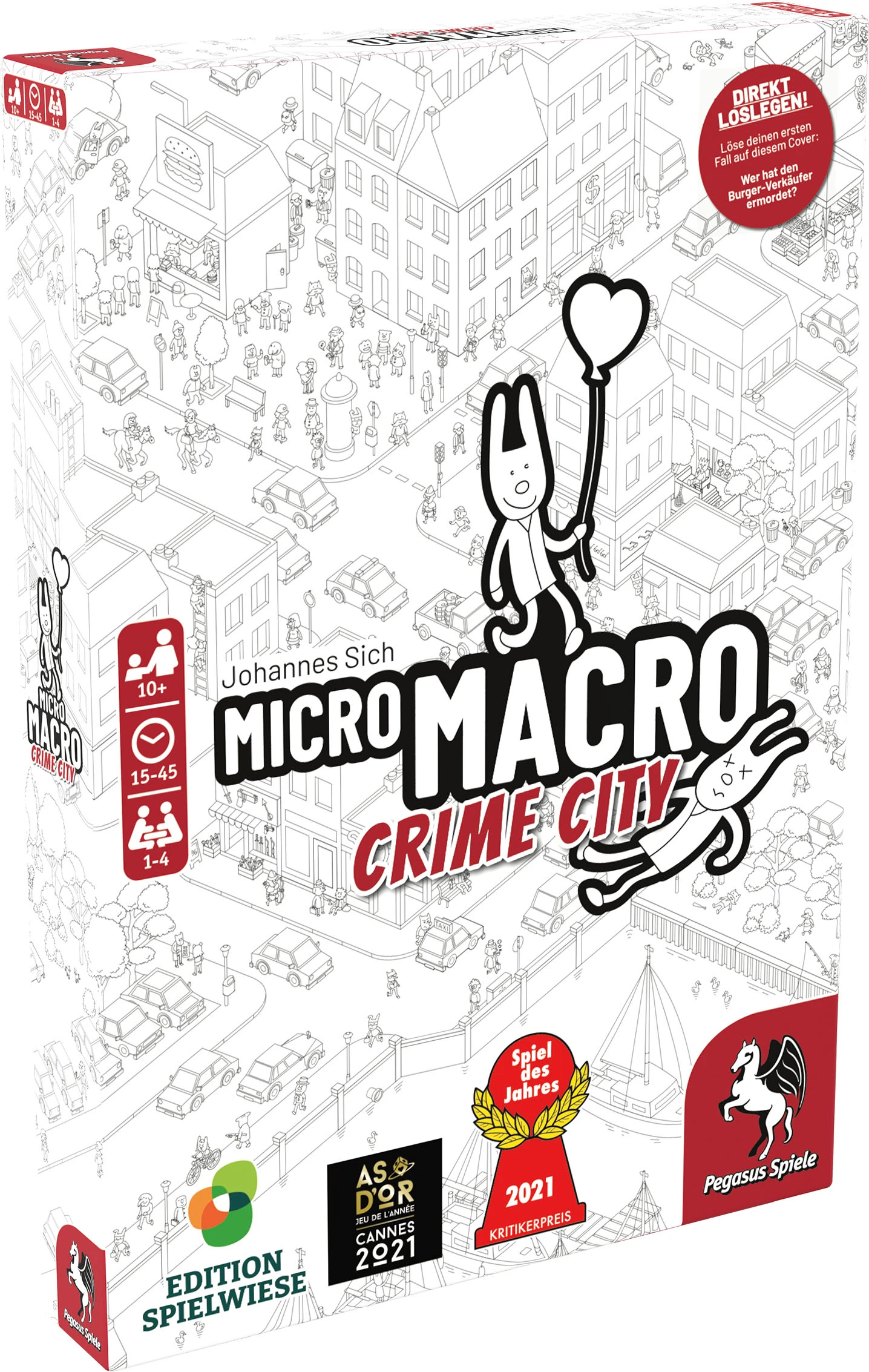 Pegasus MicroMacro: Crime City (Edition Spielwiese) - Spiel Es Jahres 2021 3 Pegasus MicroMacro: Crime City (Edition Spielwiese) - Spiel Es Jahres 2021