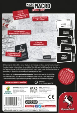 Pegasus MicroMacro: Crime City (Edition Spielwiese) - Spiel Es Jahres 2021 7 Pegasus MicroMacro: Crime City (Edition Spielwiese) - Spiel Es Jahres 2021 -Bester Spielzeug Geschäft 59060G 2