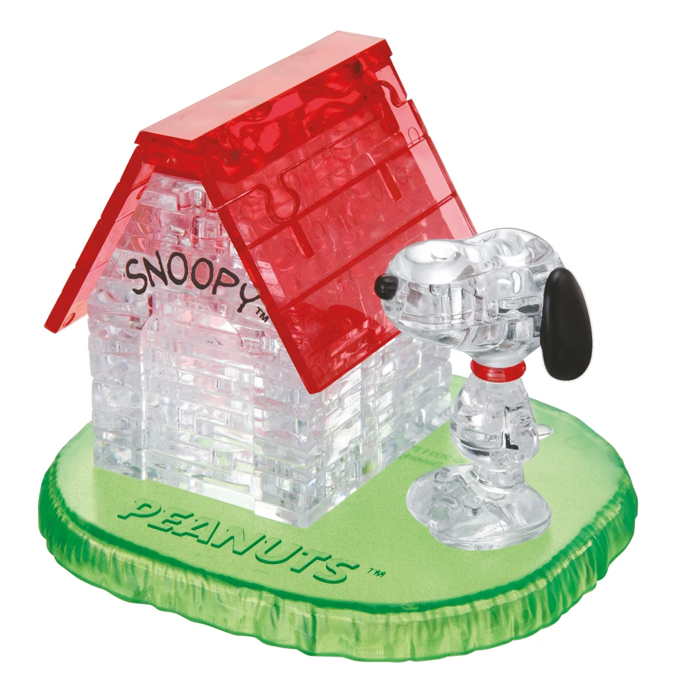 Crystal Puzzle 3D - Snoopy House 50 Teile Ca. 10cm 59133 3 Crystal Puzzle 3D - Snoopy House 50 Teile Ca. 10cm 59133