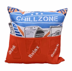 Hergo Sofahelden Outdoor-Kissen Mit Taschen 43x43cm - Chillzone 8756