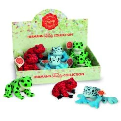 Teddy Hermann 92030 Frosch Rot Plüsch Kuscheltier Ca 13cm -Bester Spielzeug Geschäft 92030