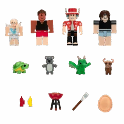 JAZWARES Roblox Mix & Match 4 Figuren Mit Viel Zubehör - Adopt Me: Backyard BBQ ROG0190 -Bester Spielzeug Geschäft Adopt me Backyard BBQ ROG0190 NS Composite OP kk