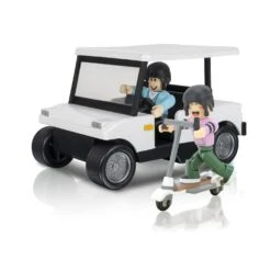 JAZWARES Roblox Mix & Match Brookhaven: Golf Cart Fahrzeug Mit Figur ROG0239 -Bester Spielzeug Geschäft Brookhaven Golf Cart ROG0240 Action 06 OP ROG0239 kk