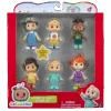 JAZWARES CoComelon Figurenset Freunde & Familie Mit 6 Figuren Ca. 7cm CMW0170