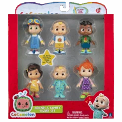JAZWARES CoComelon Figurenset Freunde & Familie Mit 6 Figuren Ca. 7cm CMW0170