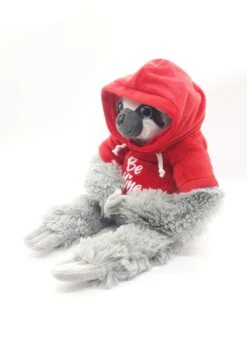Faultier Sloth Mit Rotem Hoodie Be Mine Plüsch Kuscheltier Liebe 30cm -Bester Spielzeug Geschäft Faultier Sloth mit rotem Hoodie Be Mine Pluesch Kuscheltier Liebe 25cm 1