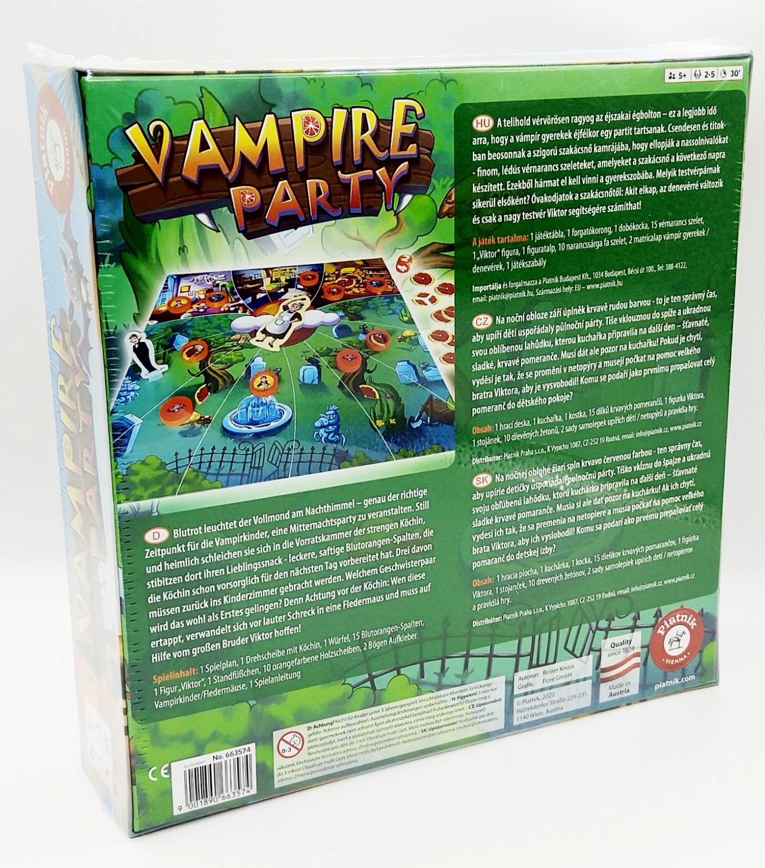 Piatnik Vampire Party Gesellschaftsspiel Brettspiel Ab 5 Jahren 4 Piatnik Vampire Party Gesellschaftsspiel Brettspiel Ab 5 Jahren – Bild 2
