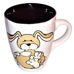 Nici 22036 Tasse Hase Puschel Beige Porzellan Spring Frühling Rabbit 11cm Ø8,5cm -Bester Spielzeug Geschäft N22036 bearbeitet