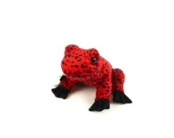 Teddy Hermann 92030 Frosch Rot Plüsch Kuscheltier Ca 13cm -Bester Spielzeug Geschäft P1280240