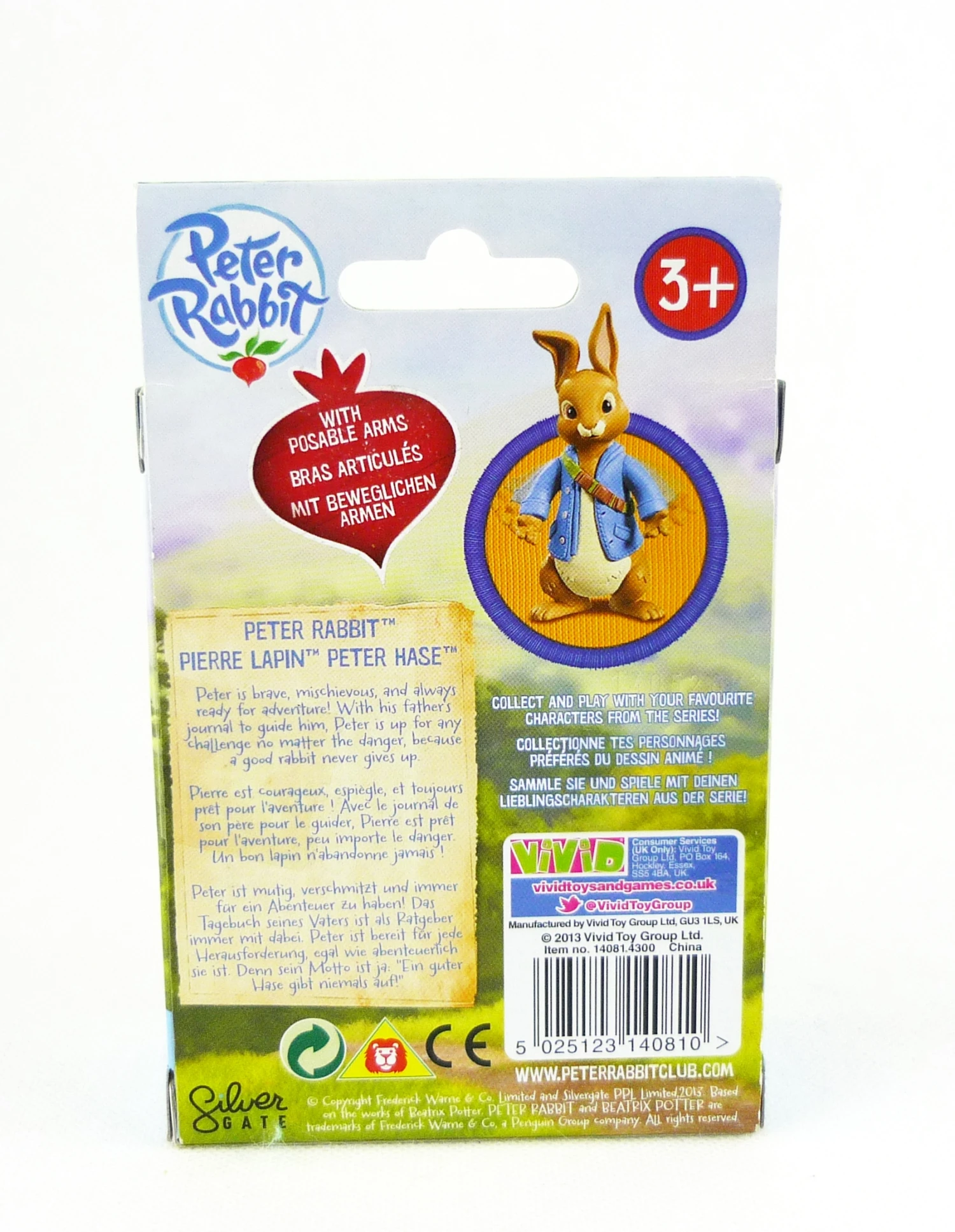 Peter Rabbit Peter Hase Sammelfigur Mit Beweglichen Armen 8cm Vivid 4 Peter Rabbit Peter Hase Sammelfigur Mit Beweglichen Armen 8cm Vivid – Bild 2