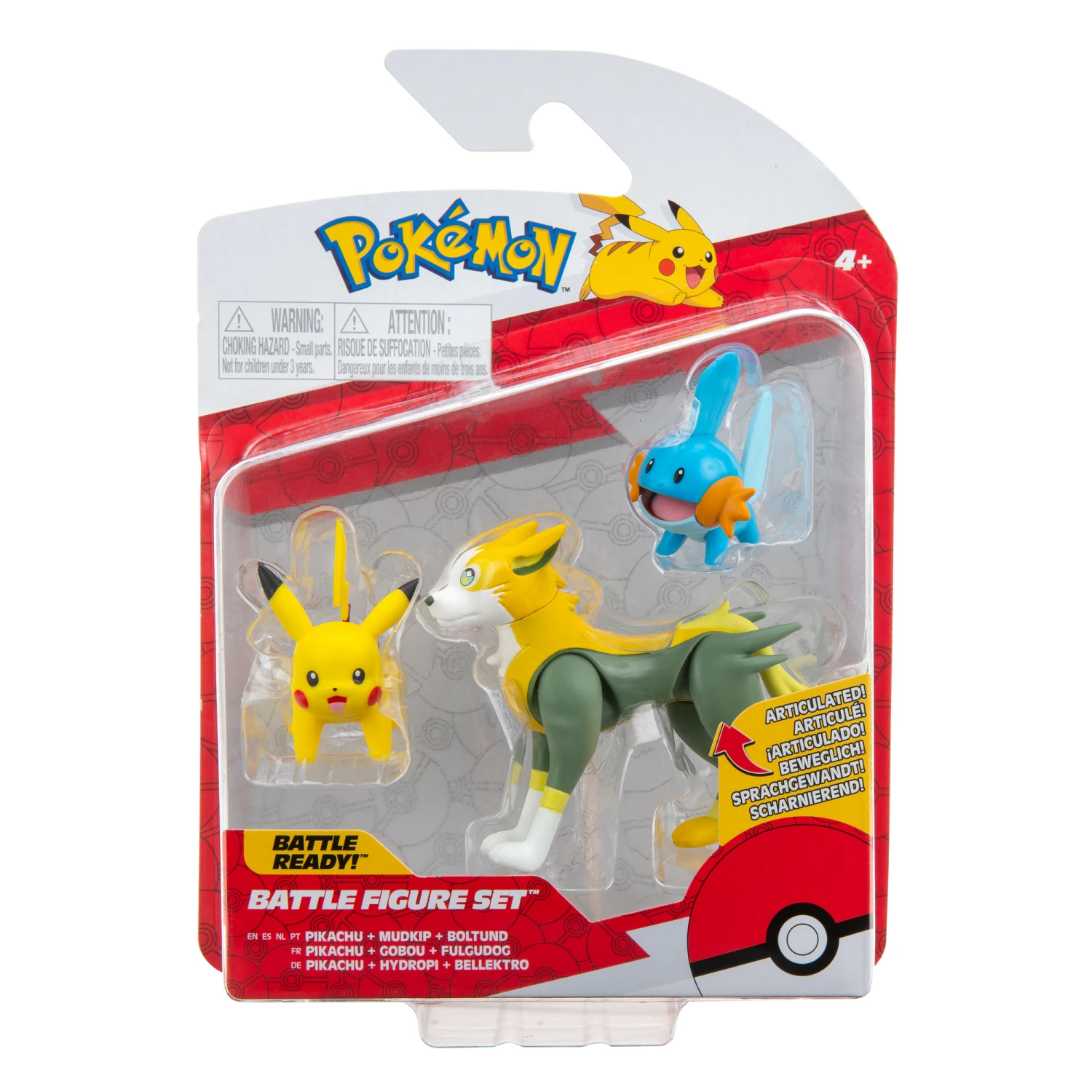 Jazwares PKW2676 Pokemon Battle Figuren 3er Set - Pikachu + Hydropi + Bellektro 3 Jazwares PKW2676 Pokemon Battle Figuren 3er Set - Pikachu + Hydropi + Bellektro
