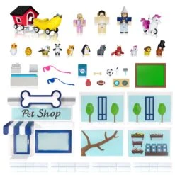 JAZWARES Roblox Mix & Match - Pet Shop Tierhandlung Mit 40 Teilen ROG0177 -Bester Spielzeug Geschäft ROG0177 ROG Adopt Me Pet Store Composite 01 OP 1 kk