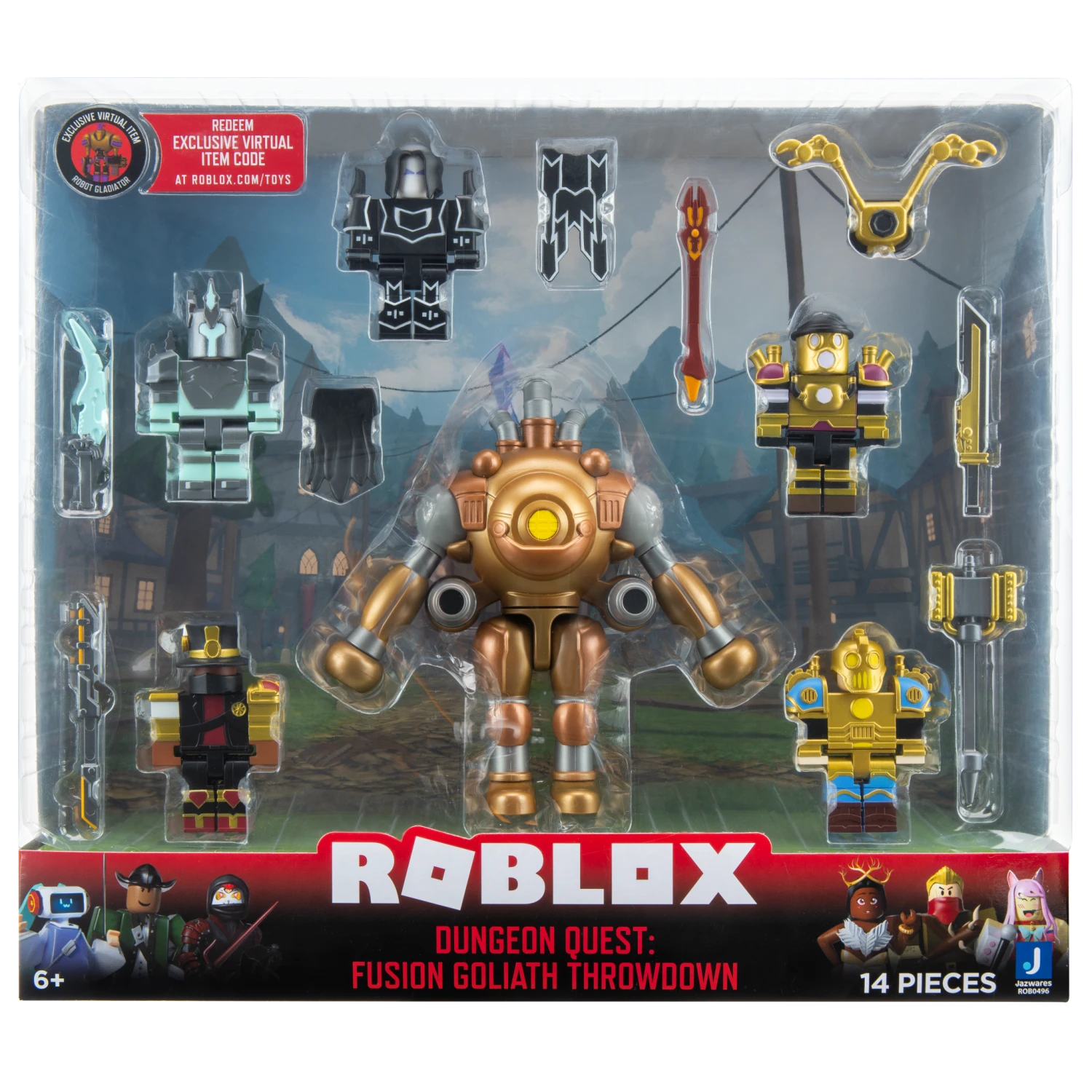 JAZWARES Roblox Mix & Match - Dungeon Quest: Fusion Goliath Throwdown ROB0496 3 JAZWARES Roblox Mix & Match - Dungeon Quest: Fusion Goliath Throwdown ROB0496