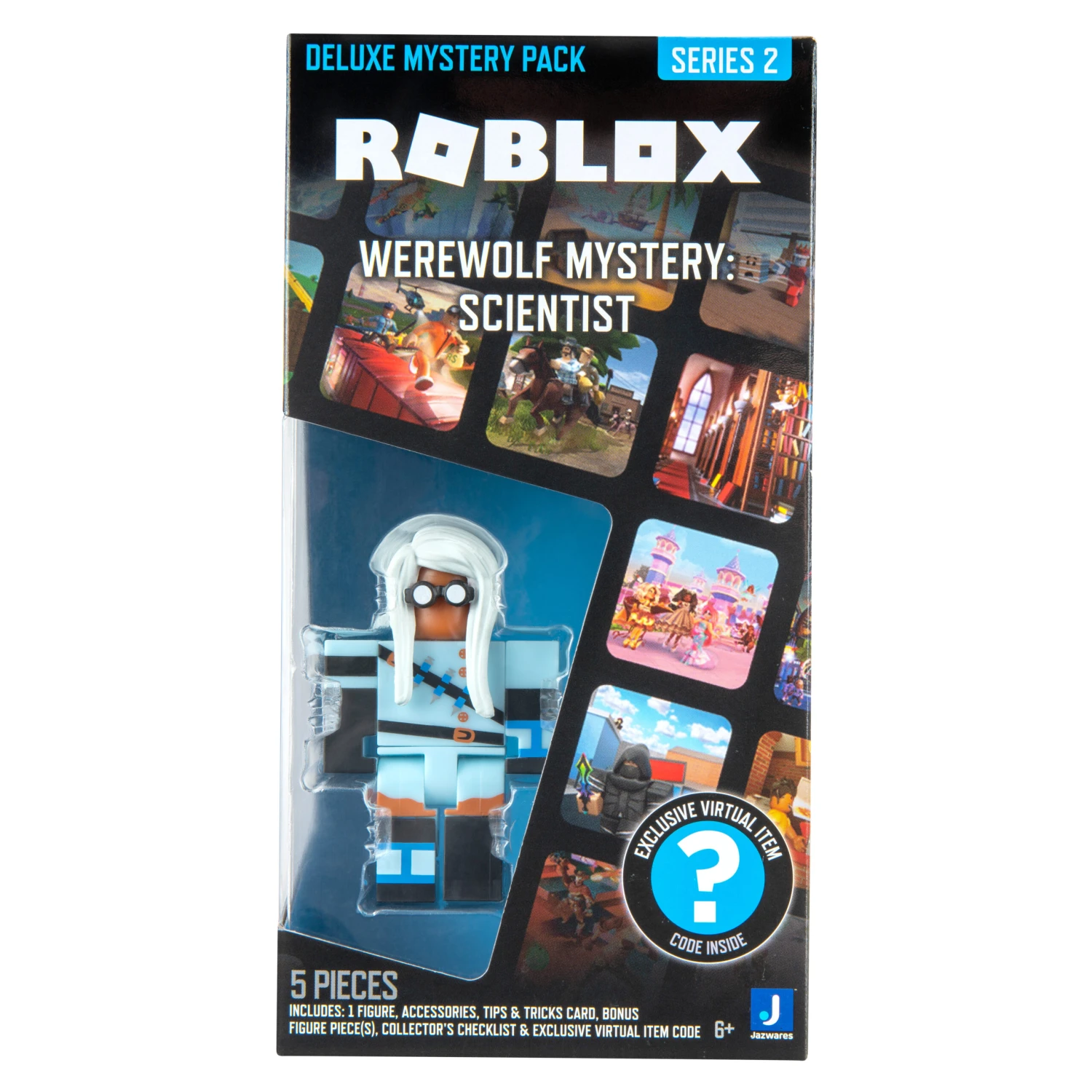 JAZWARES Roblox Deluxe Mystery Pack Inkl. Bonusteile Serie 2 - Werewolf Mystery: Scientist 3 JAZWARES Roblox Deluxe Mystery Pack Inkl. Bonusteile Serie 2 - Werewolf Mystery: Scientist