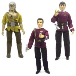 MEGO Star Trek Khan, Kirk, Spock Figuren 3er-Set Exklusiv Pack 20cm Actionfigur -Bester Spielzeug Geschäft Star Trek Khan Kirk Spock pack 3 figures 20cm1