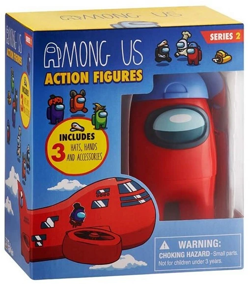 Among Us Action Figur Im Display Inkl. 3 Gegenstände Serie 2 - Rot 3 Among Us Action Figur Im Display Inkl. 3 Gegenstände Serie 2 - Rot