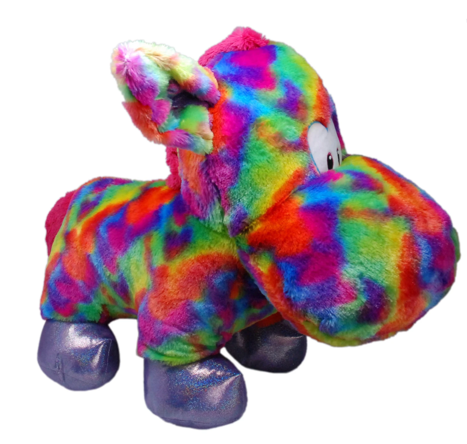 Stehendes Regenbogen Hippo Ca 60cm Plüsch Kuscheltier 3 Stehendes Regenbogen Hippo Ca 60cm Plüsch Kuscheltier