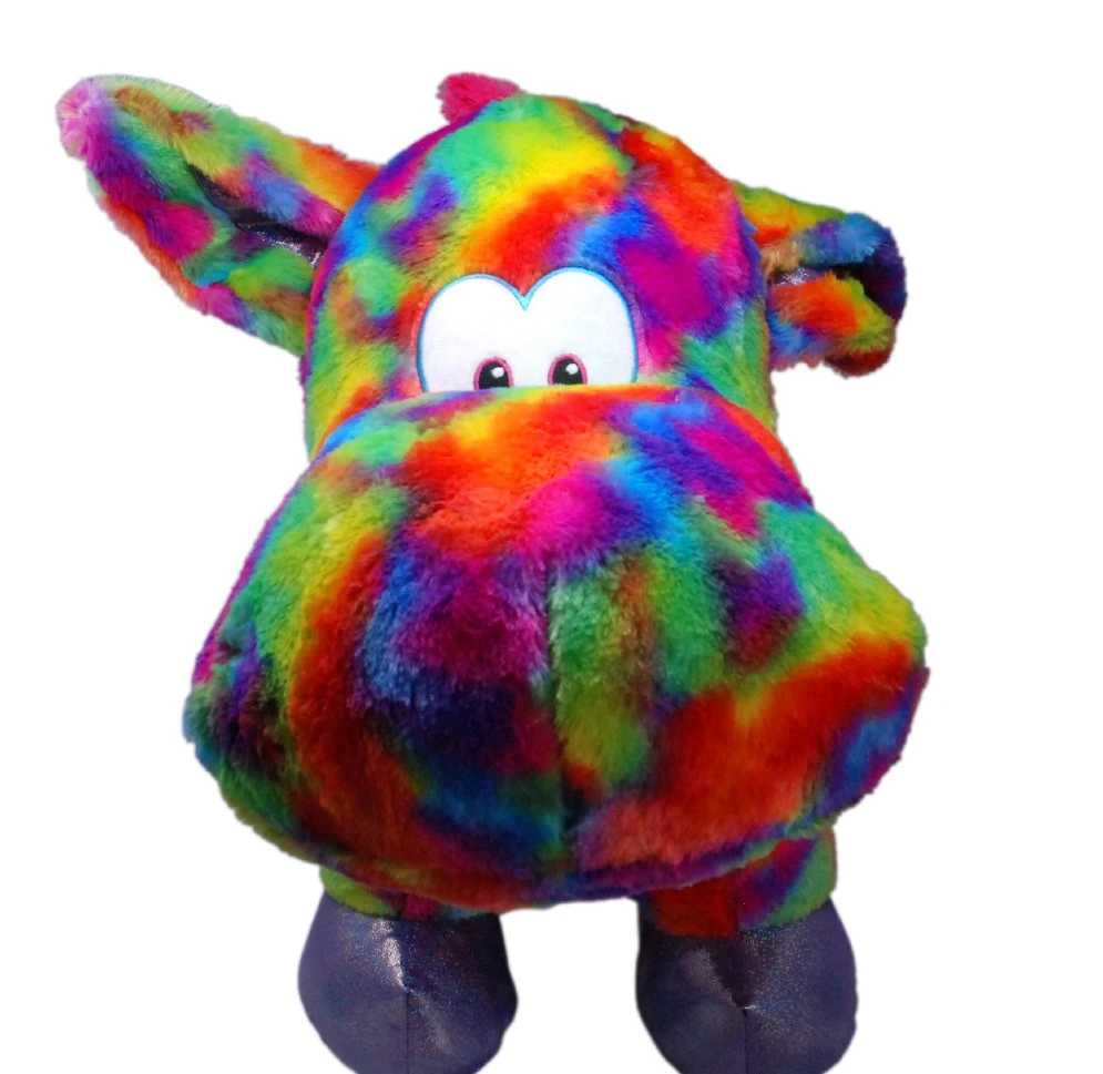 Stehendes Regenbogen Hippo Ca 60cm Plüsch Kuscheltier 4 Stehendes Regenbogen Hippo Ca 60cm Plüsch Kuscheltier – Bild 2