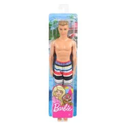 MATTEL Barbie Ken Beach Puppe Mit Streifenshorts GHW43 -Bester Spielzeug Geschäft mattel ghw43 4