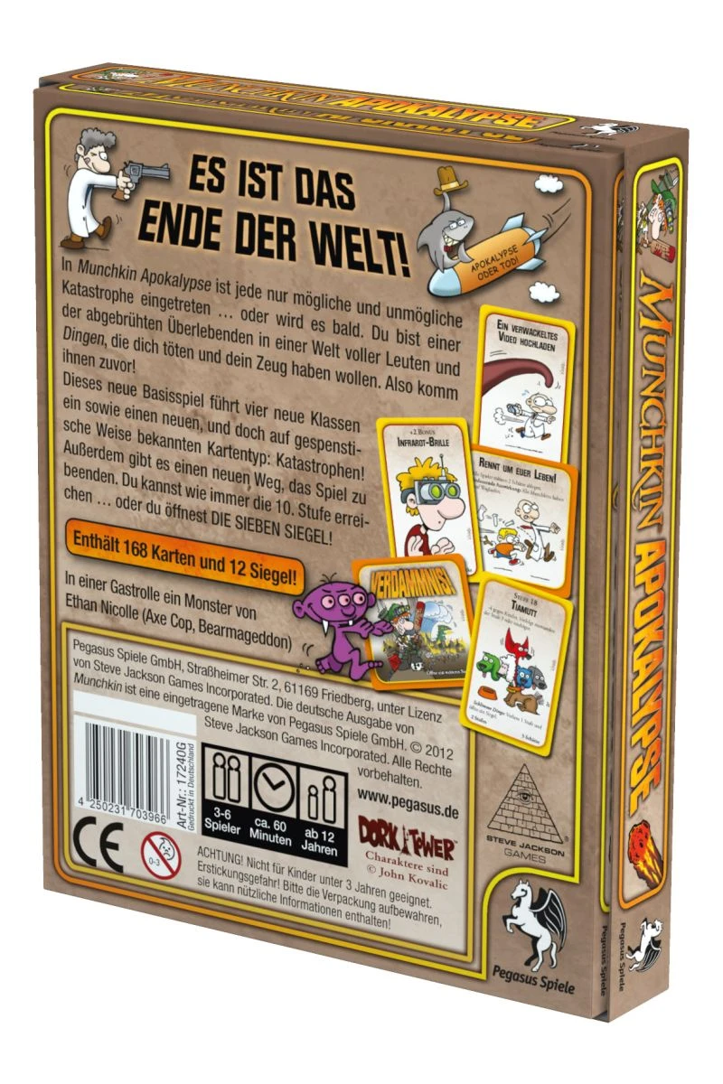 Munchkin Apokalypse Kartenspiel Pegasus Spiele 17240G 4 Munchkin Apokalypse Kartenspiel Pegasus Spiele 17240G – Bild 2