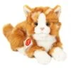 Teddy Hermann 91837 Katze Liegend Rot Getigert 20cm Plüsch Kuscheltier -Bester Spielzeug Geschäft pic 600 91837